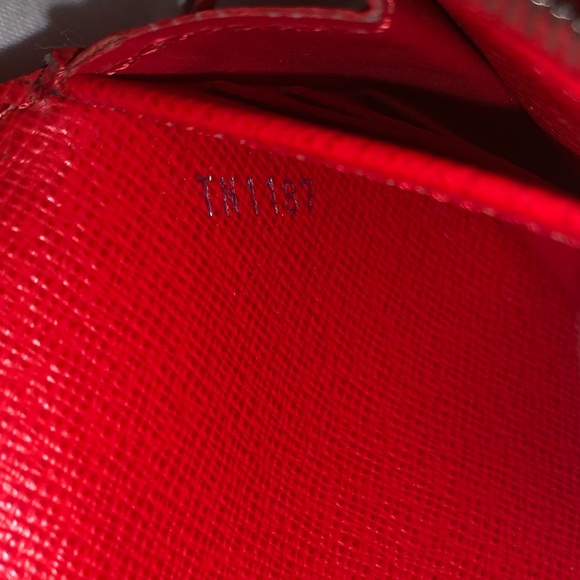 Authentic Red Louis Vuitton Epi Twist Wallet - Picture 7 of 9